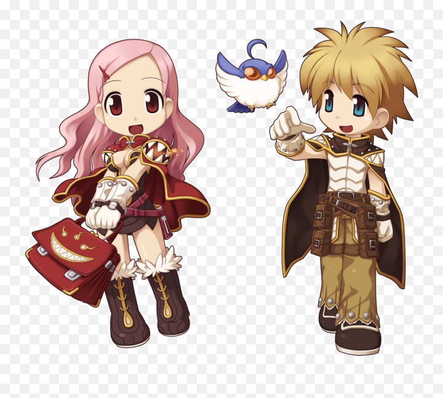 Two adventurers with a falcon